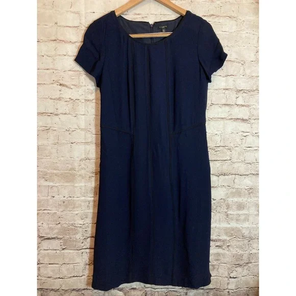 talbots blue dress Vintage 70s Talbots Floral Dress - Teal Blue Ditsy Floral - Puff Sleeve Button Front Belted